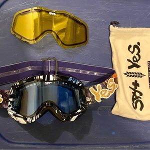 SPY ski goggles.  Amazing graphics design.
